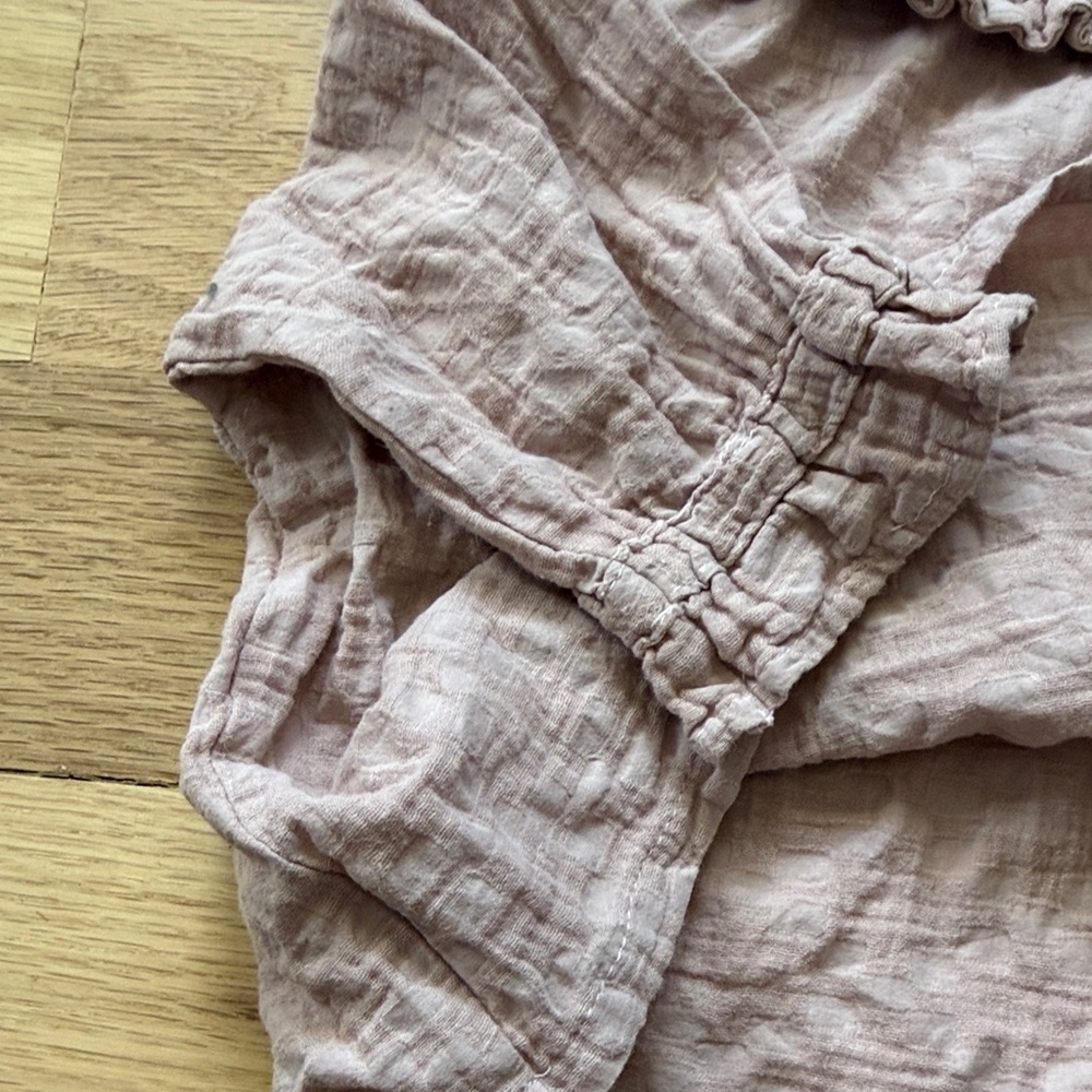 Mabo 3/4 Sleeve Ruffle Peter Pan Collar Top dusty pink girls size 2/3 years - Picture 14 of 16